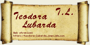 Teodora Lubarda vizit kartica